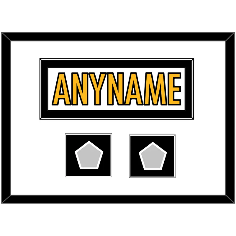 Pittsburgh Nameplate & Super Bowl XL & XLVII Jersey Patches - Road White - Single Mat 1