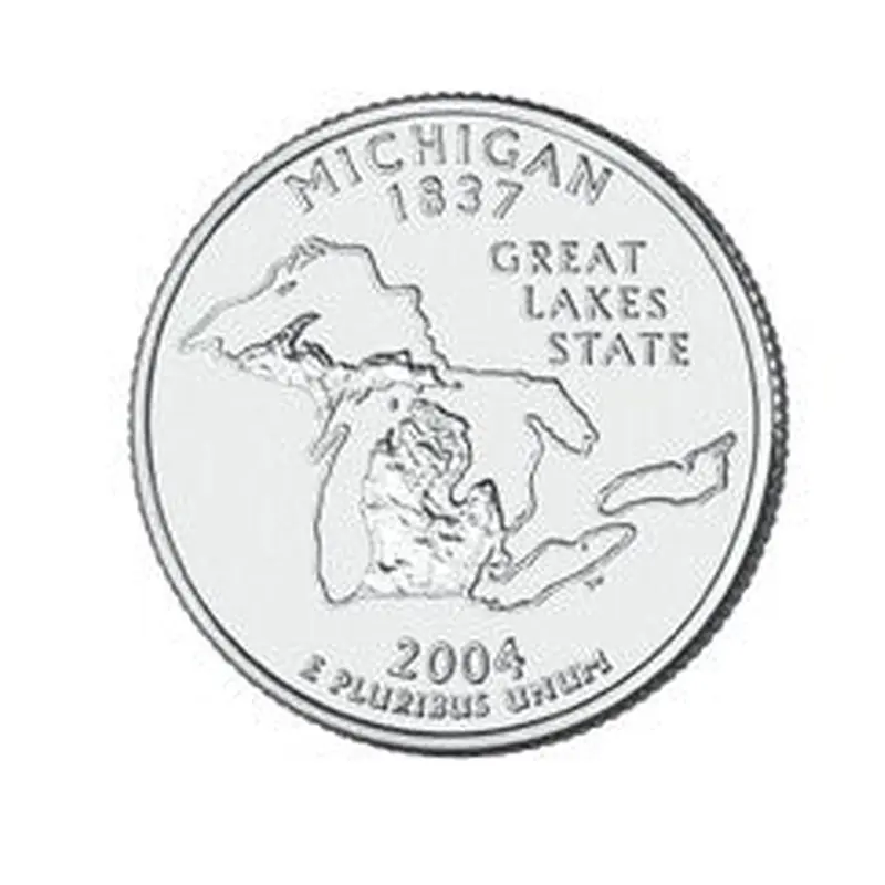Michigan State Quarter #26 (2004)- D uncirculated - us mint