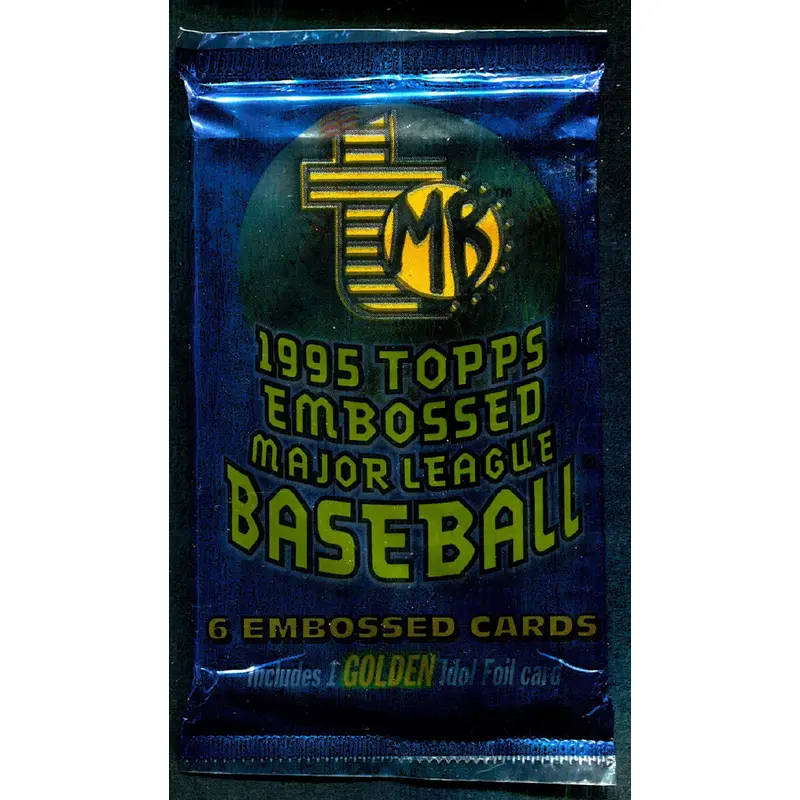 1995 Topps Embossed Baseball Unopened Pack (6)