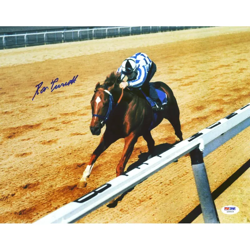 Ron Turcotte 1973 Secretariat Triple Crown Signed Authentic 11X14 Photo PSA/DNA