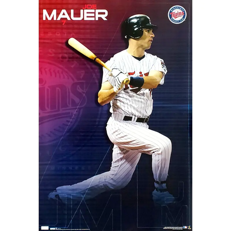 Joe Mauer "Superstar" Minnesota Twins MLB Baseball Action Poster - Costacos 2010