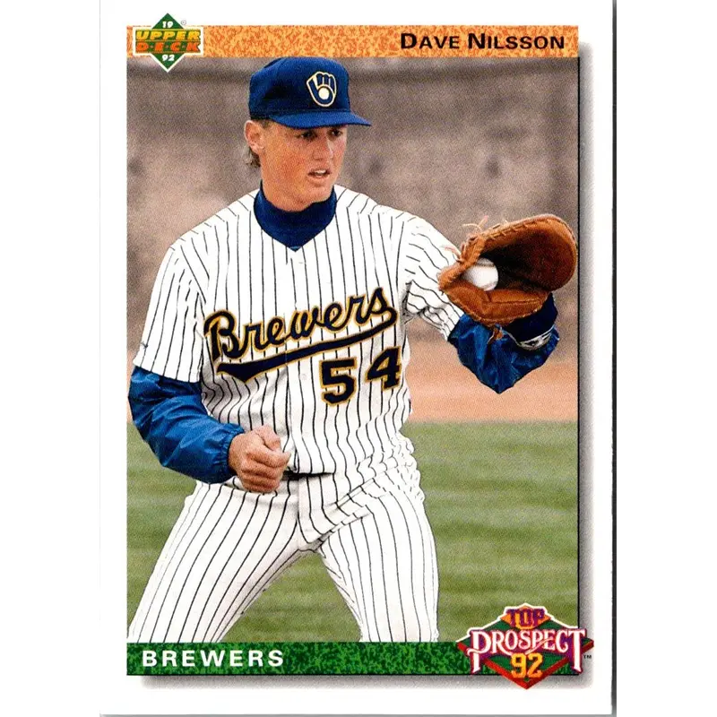 1992 Upper Deck Dave Nilsson #57 Rookie