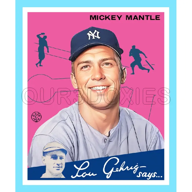 Mickey Mantle 1934 Goudey Custom Card - 3727