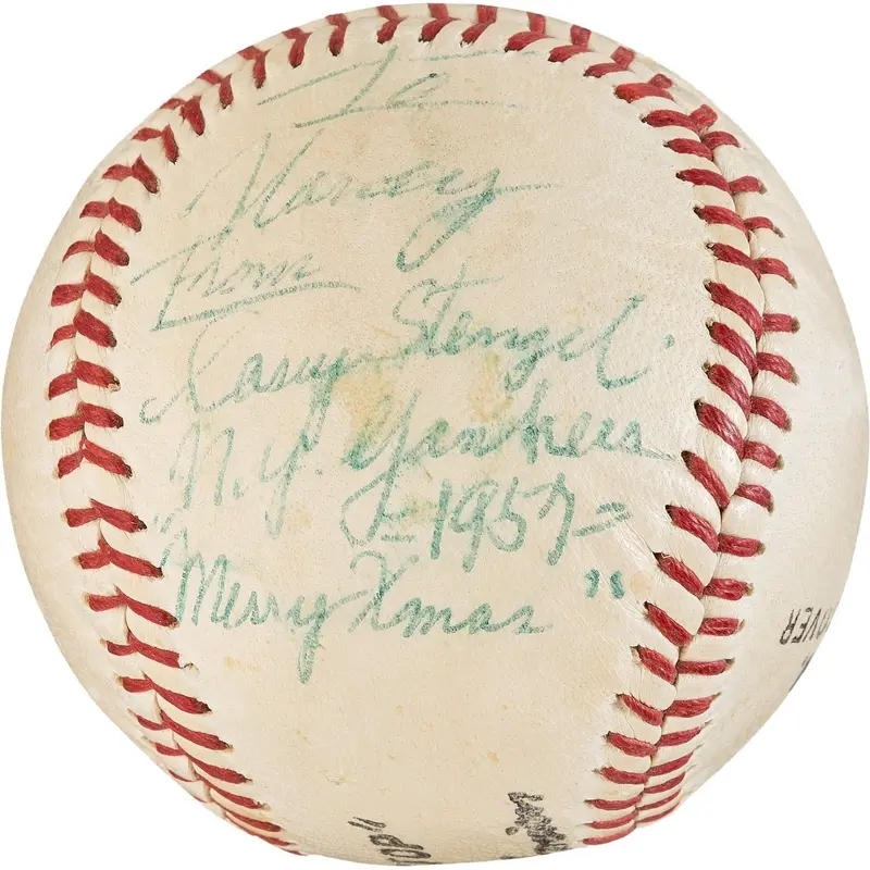 RARE 1957 Casey Stengel Single Signed Baseball PSA DNA LOA NY Yankees HOF auto