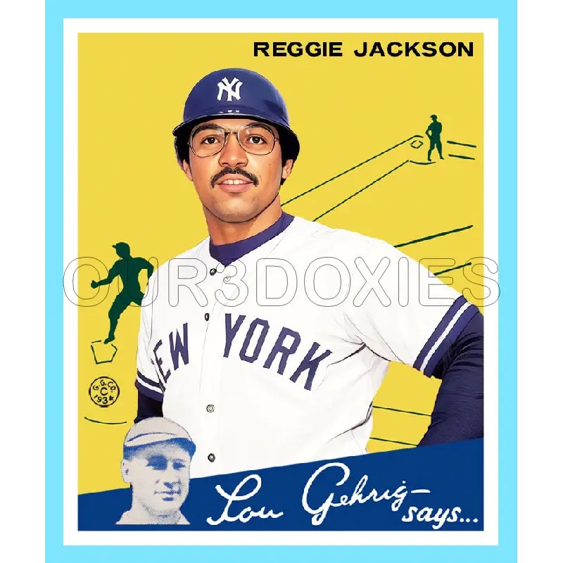 Reggie Jackson 1934 Goudey Custom Card - 3725