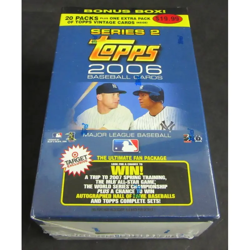 2006 Topps Baseball Series 2 Blaster Box (20/6 plus Vintage Pack)