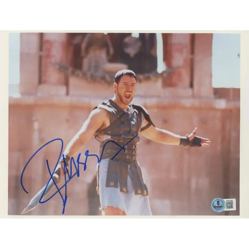 Russell Crowe Gladiator Authentic Signed 8x10 Photo Autographed BAS #BN74384
