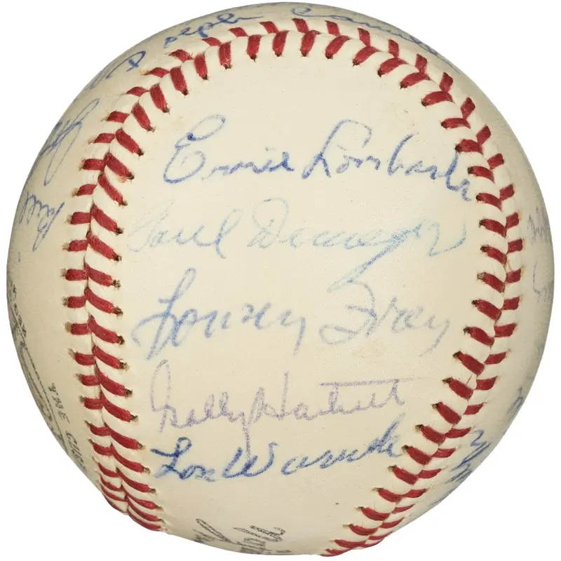 1939 All Star Game Team Signed National League Baseball Beckett COA