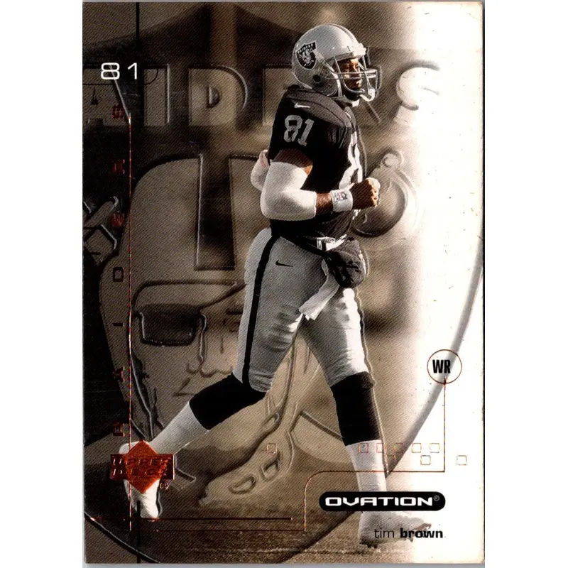 2001 Upper Deck Ovation Tim Brown #65