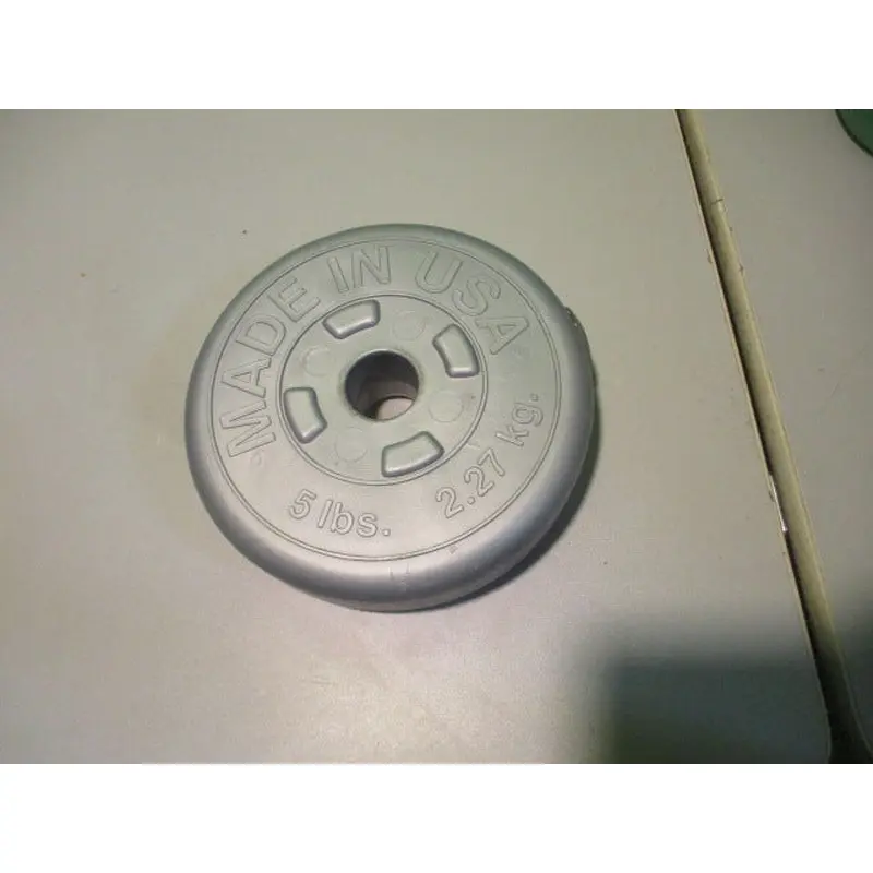 Used Standard  Plastic Weight Plate 5 lbs 2.27 Kg.
