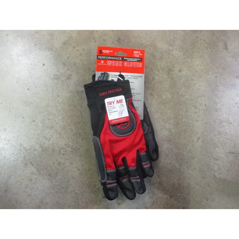 Zero Friction Work Gloves Men's One Size