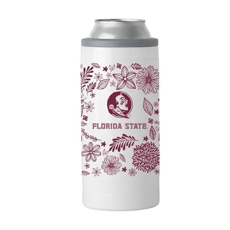 FL State 12oz Botanical Slim Can Coolie