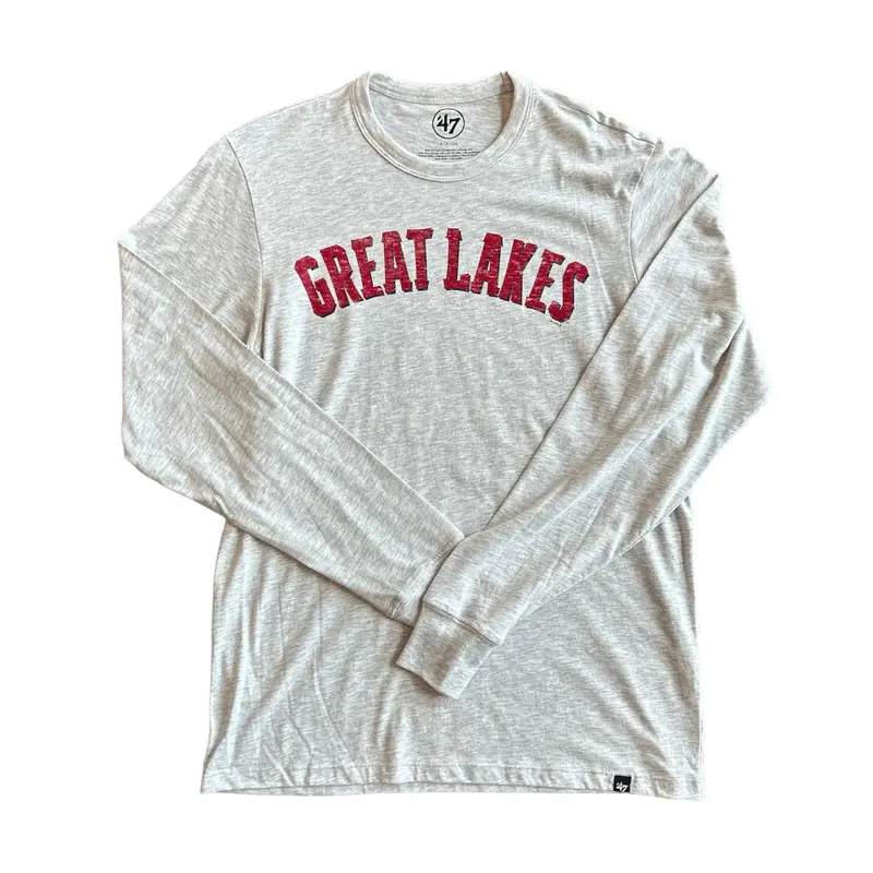 Great Lakes Loons '47 Grey Premier Script Long Sleeve