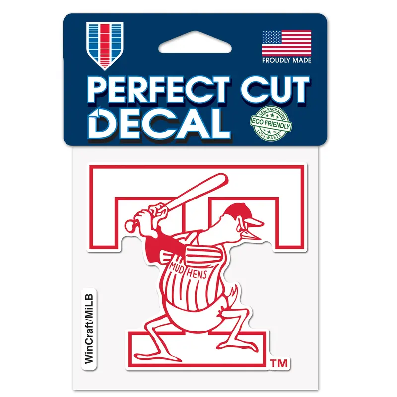Toledo Mud Hens T-logo Die Cut Decal