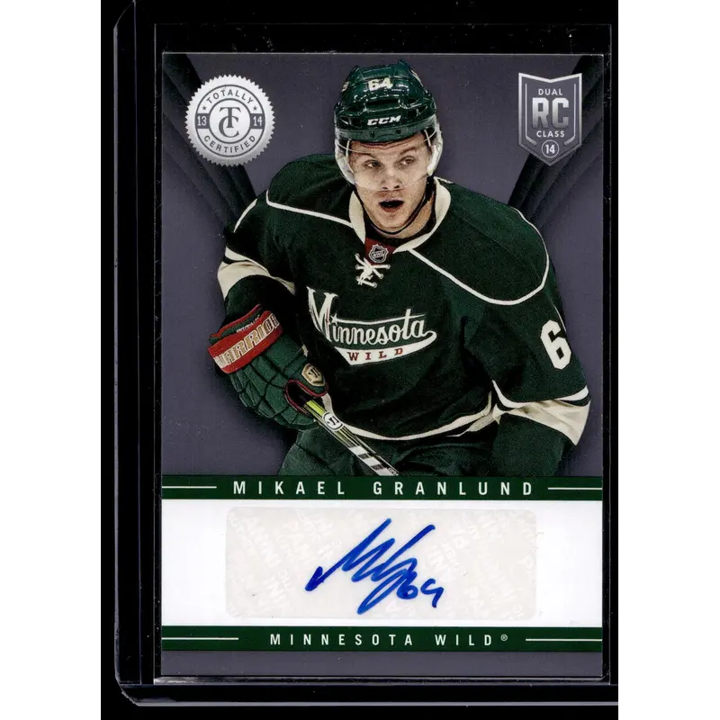 2013-14 Panini Totally Certified - Rookie Signatures - Mikael Granlund #TR-MGR RY