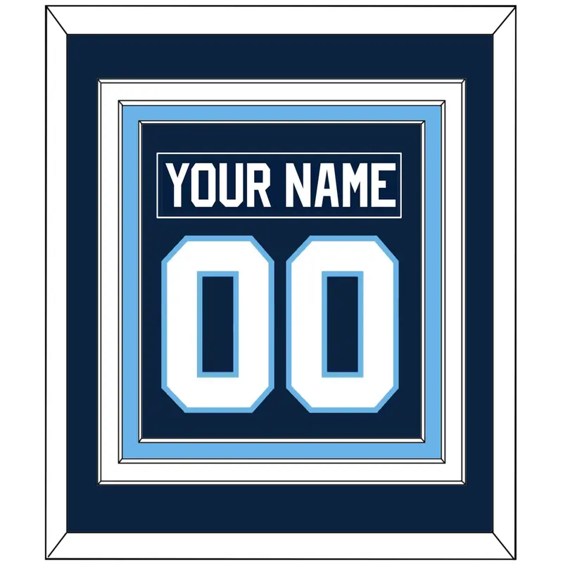 Maine Nameplate & Number (Back) Combined - Road Navy Blue (1993-1994) - Triple Mat 2