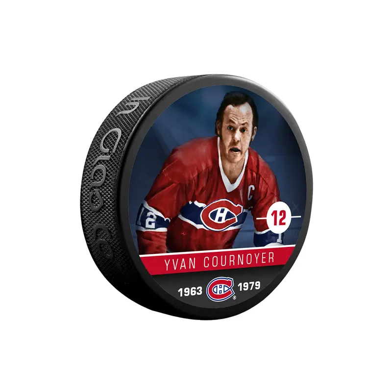 NHLAA Alumni Yvan Cournoyer Montreal Canadiens Souvenir Collector Hockey Puck