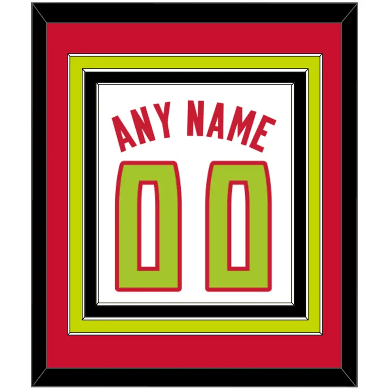 Atlanta Name & Number - Home White (2015-2017) - Triple Mat 2