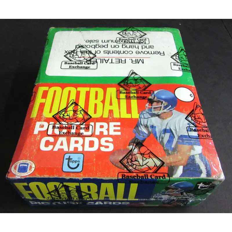1981 Topps Football Unopened Rack Box (BBCE) (Non X-Out)