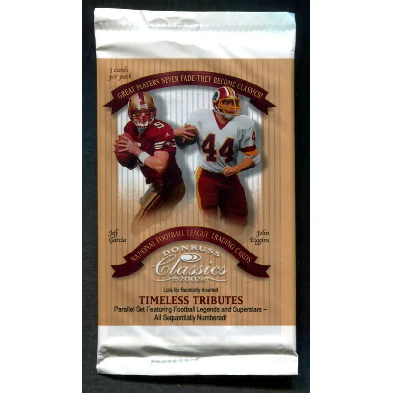 2002 Donruss Classics Football Unopened Pack (3)