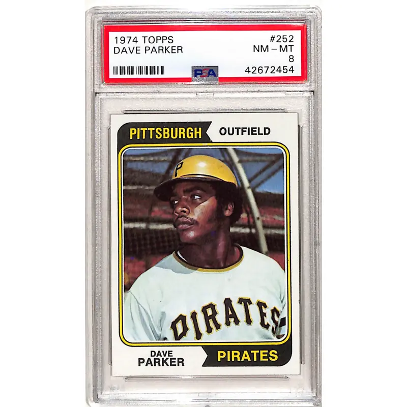 Dave Parker 1974 Topps Rookie #252 PSA 8 Nm-Mint