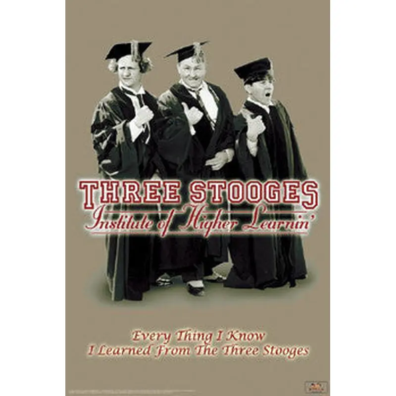 The Three Stooges "Higher Learnin'" Poster - Studio B