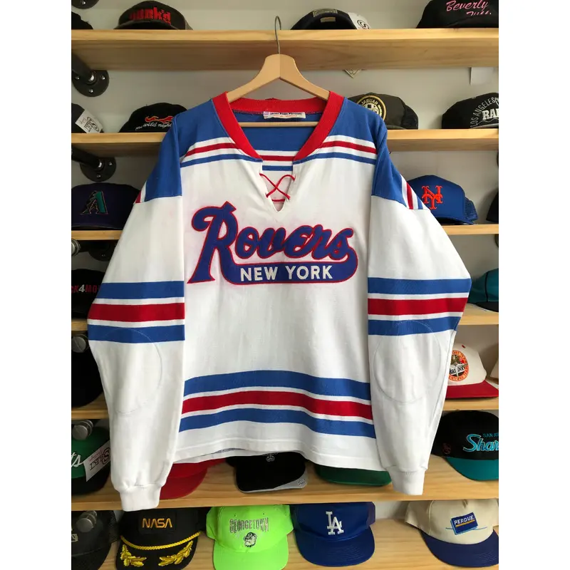Vintage Ebbets Field New York Rovers Throwback Hockey Jersey Size 2XL