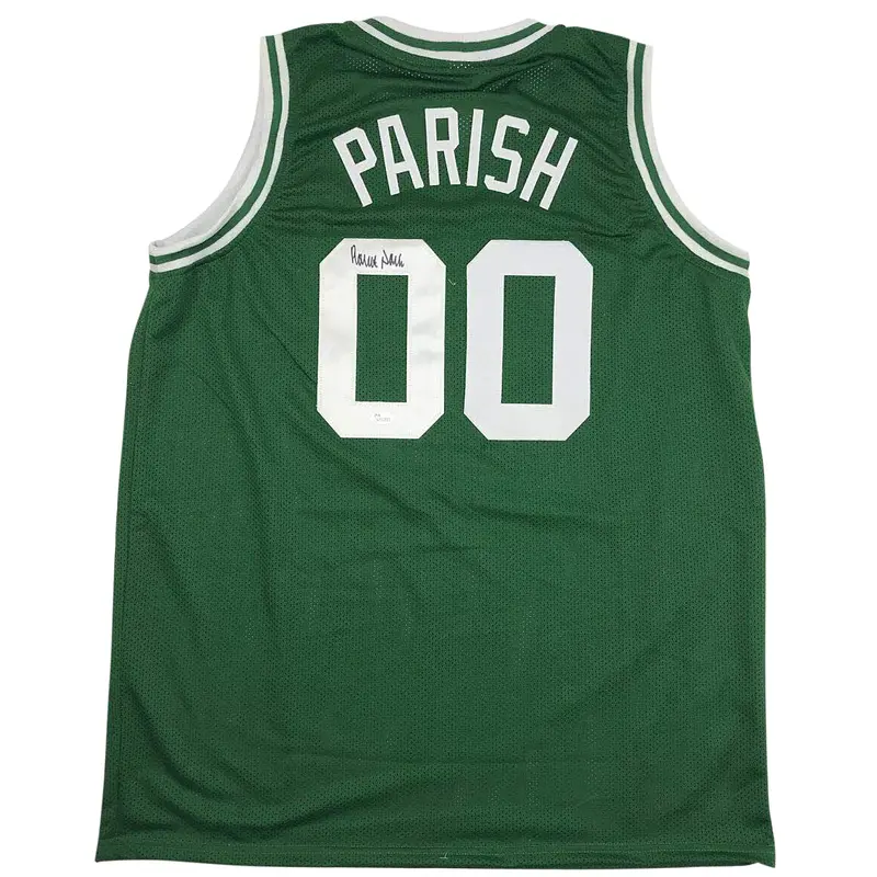 Robert Parish Autographed Boston Celtics (Green #00) Custom Jersey