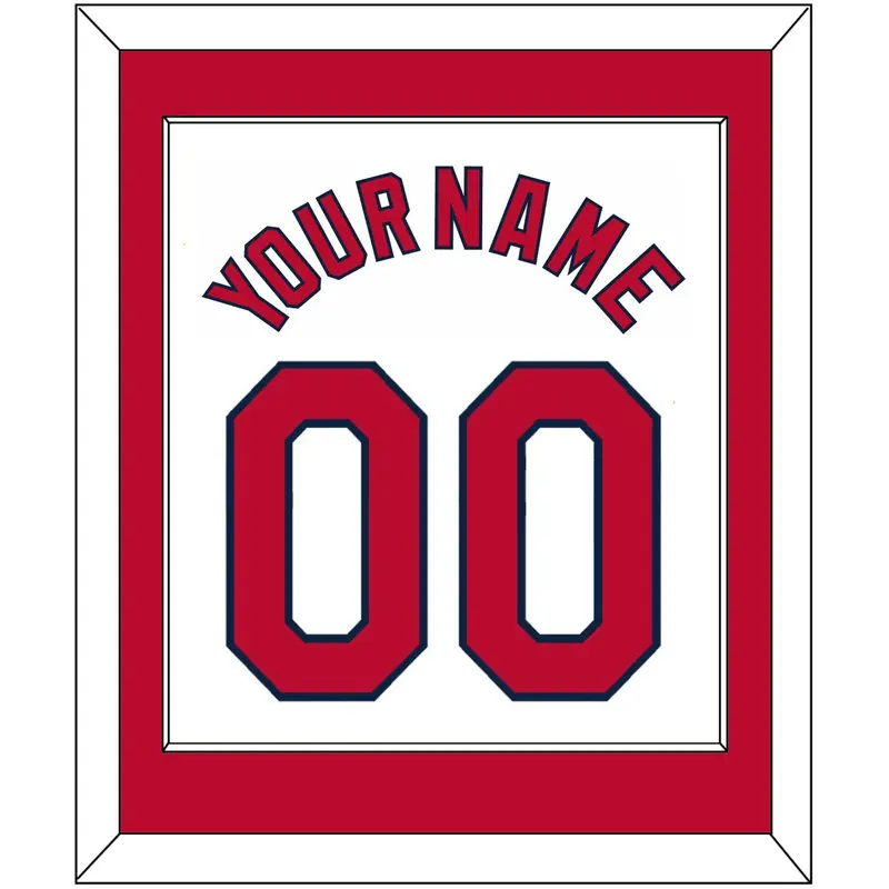 St. Louis Name & Number - Home White (2006-2012) - Single Mat 1