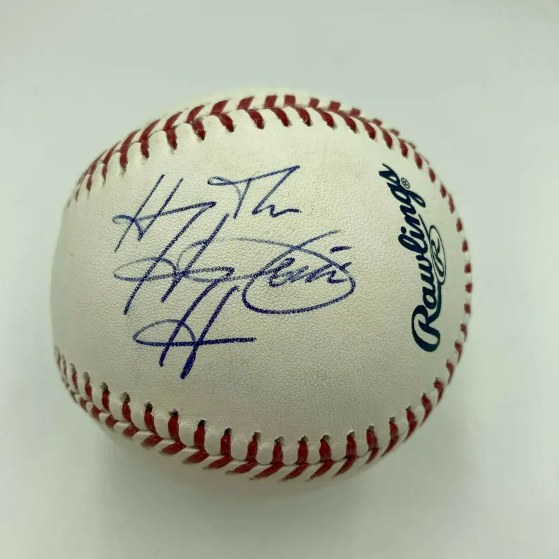 John Cena Triple H & Shane McMahon Signed Baseball JSA COA WWE Wrestling