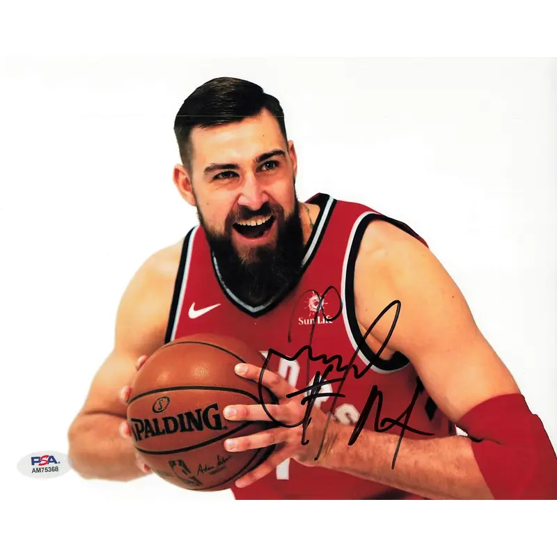 Jonas Valanciunas signed 8x10 photo PSA/DNA Toronto Raptors Autographed