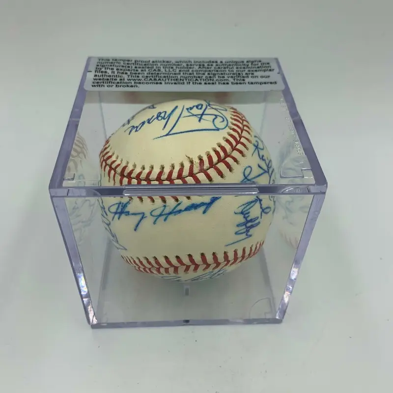 Nice 1976 Cleveland Indians Team Signed Official American League Baseball CAS