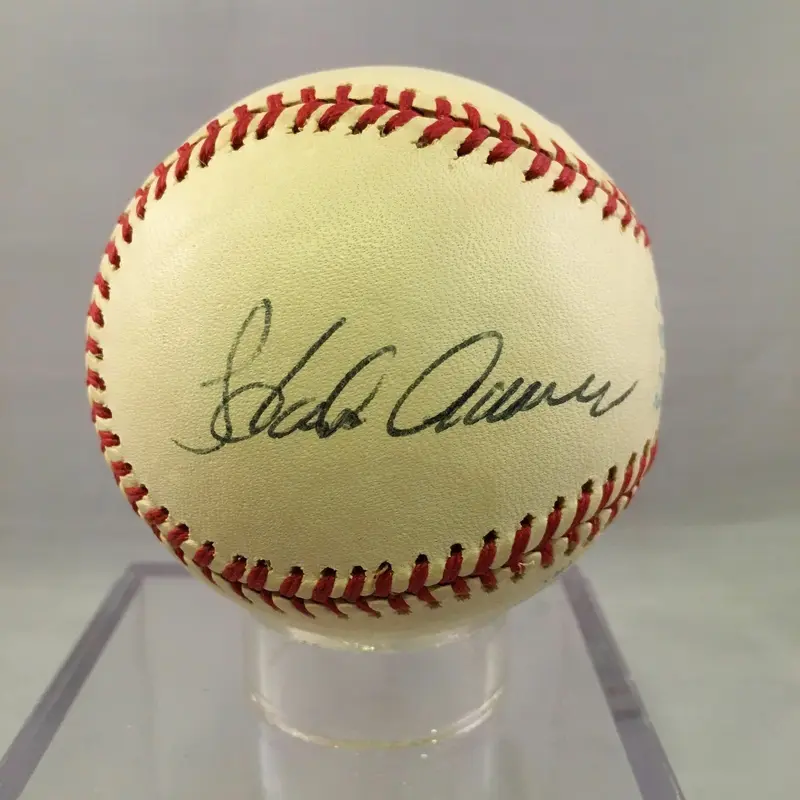 1970's Hank Aaron Signed Autographed Official AL Macphail Baseball Psa Dna Loa