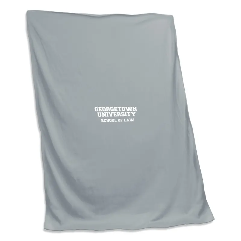 Georgetown Law Gray Sweatshirt Blanket (Screened)