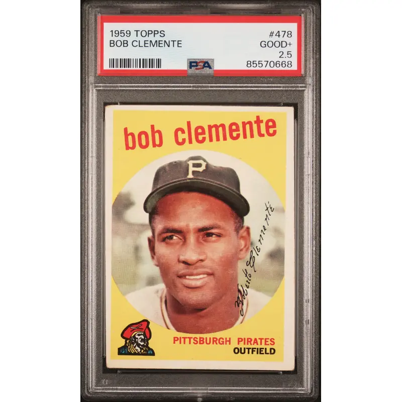 Bob Clemente 1959 Topps #478 PSA 2.5 Good+ 0668
