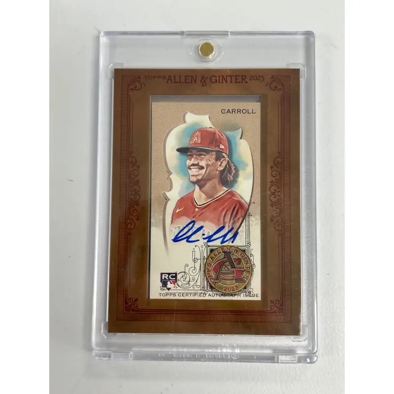 Corbin Carroll 2023 Topps Allen and Ginter Mini Framed Auto