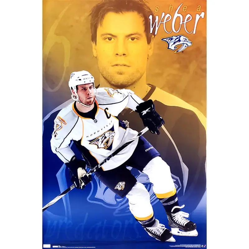 Shea Weber "Superstar" Nashville Predators NHL Hockey Action Poster - Costacos 2010