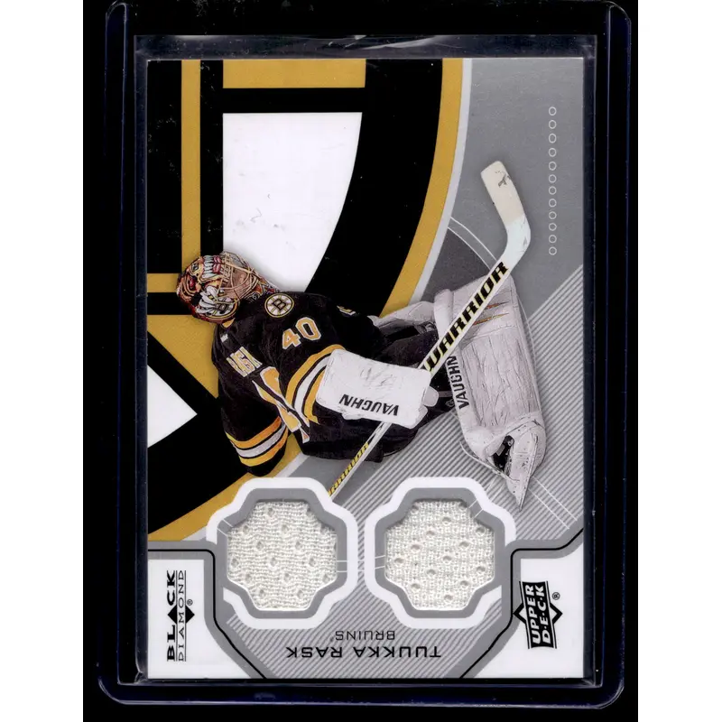 2012-13 Upper Deck Black Diamond - Double Diamond Jersey - Tuukka Rask #BOS-TR