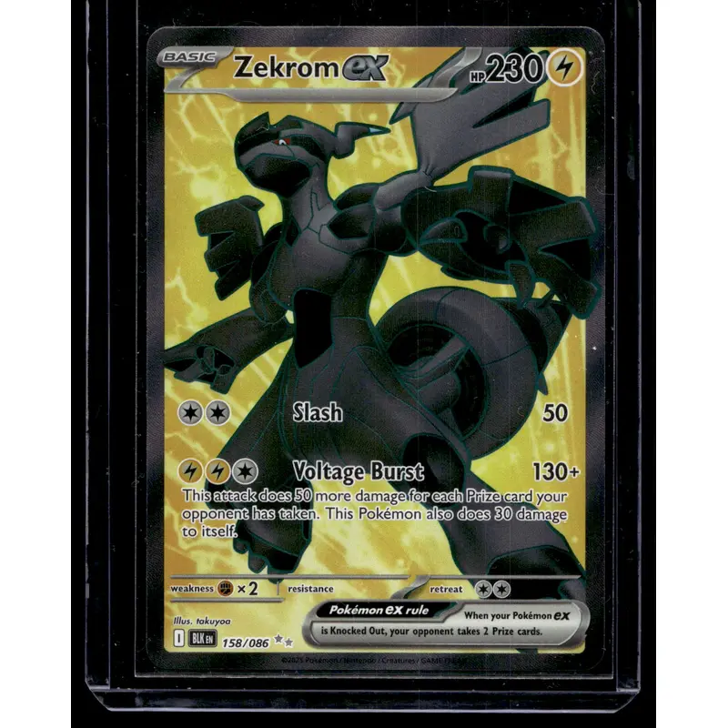 2025 Pokemon - Scarlet & Violet - Black Bolt - Ultra Rare - Zekrom #158