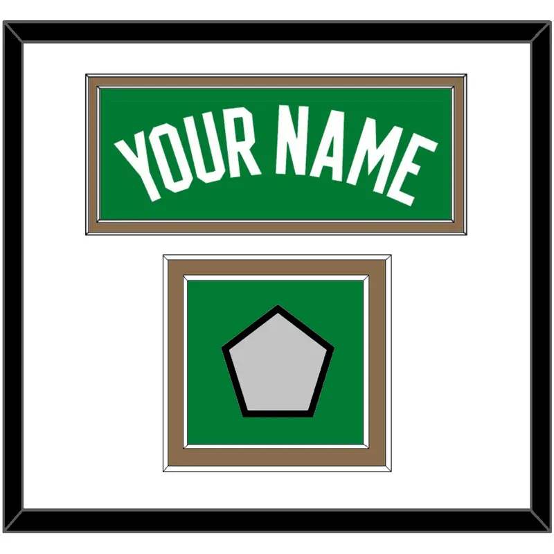 Boston Name & Finals Patch - Green Icon - Double Mat 1
