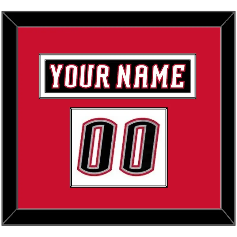 Buffalo Nameplate & Number (Shoulder) - Home White (1996-2006) - Single Mat 2