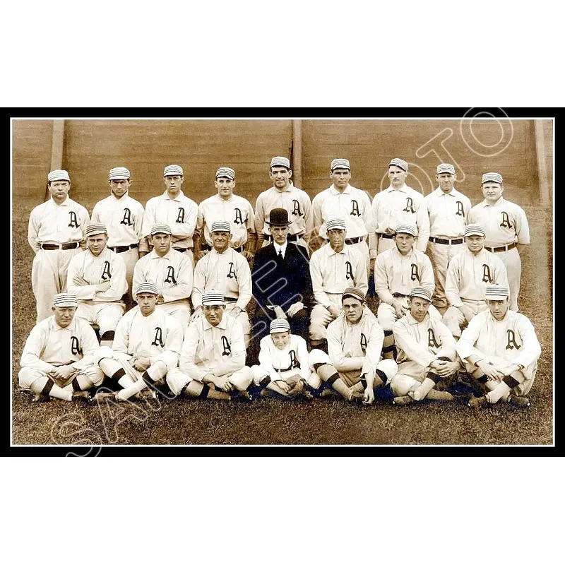 1911 Philadelphia Athletics 6X10 Photo - Baker Plank Collins Mack A's - 1473
