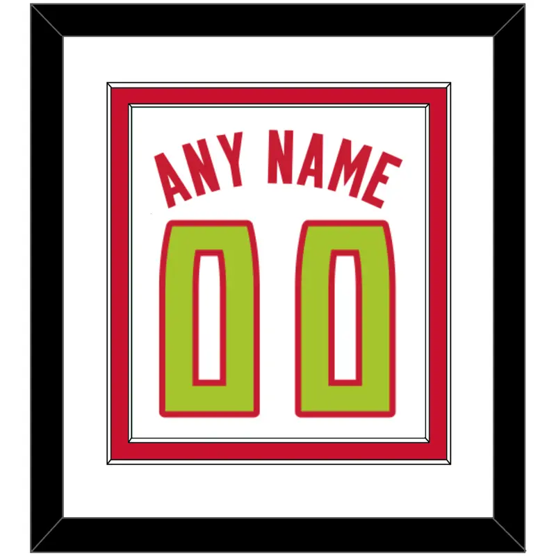 Atlanta Name & Number - Home White (2015-2017) - Double Mat 1