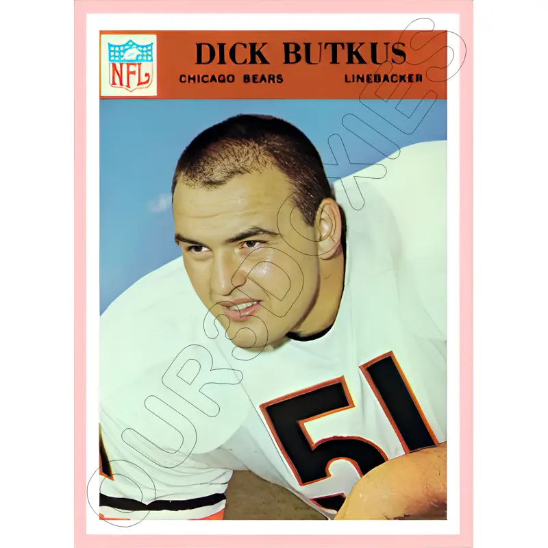 Dick Butkus 1966 Philadelphia Football Reproduction Card - 4516