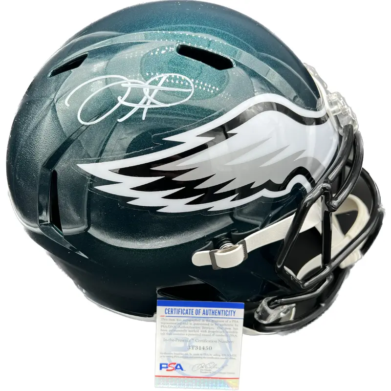 Jalen Hurts Signed Full Size Speed Helmet PSA/DNA Eagles Autographed