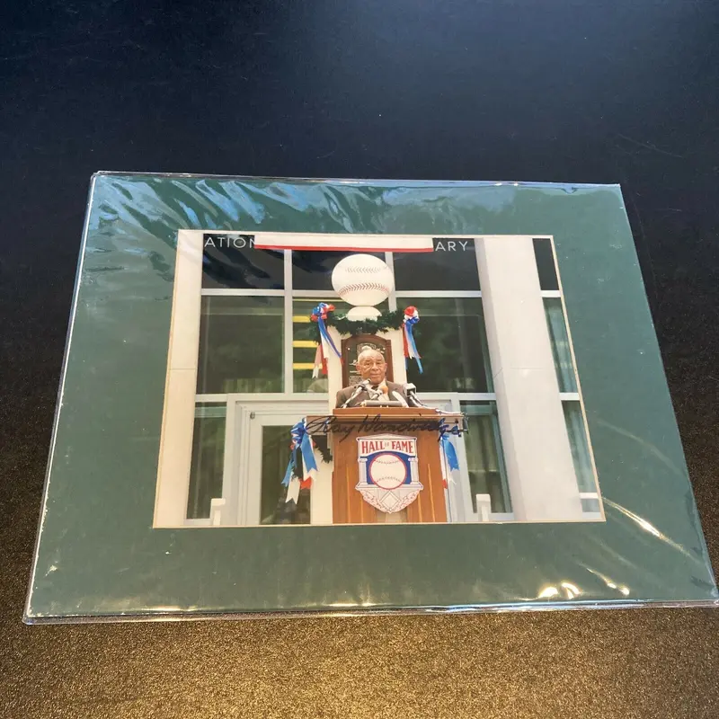 Ray Dandridge Signed Matted HOF Induction 8x10 Photo