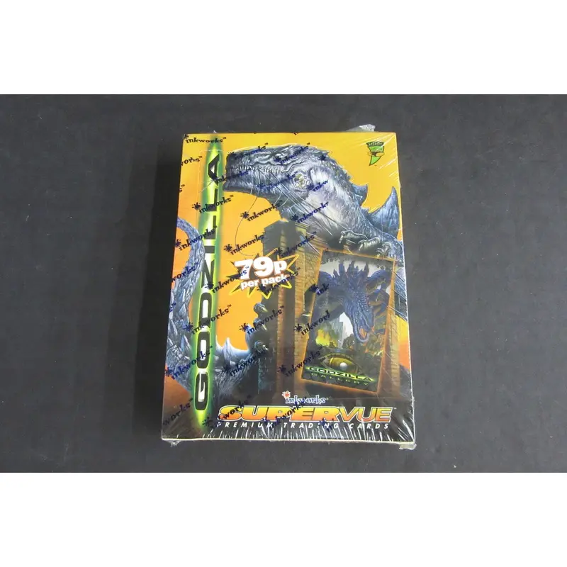 1998 Inkworks Godzilla Supervue Premium Trading Cards Box