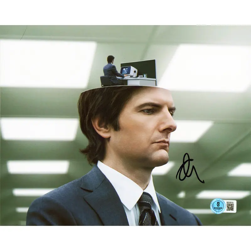 Adam Scott Severance Authentic Signed 8x10 Horizontal Photo BAS #BS20519
