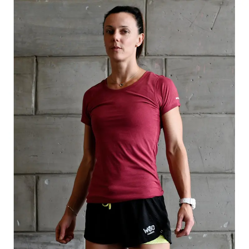 Women'S Training T-Shirt (Brick Red) Wod Armour | Kibi Sports