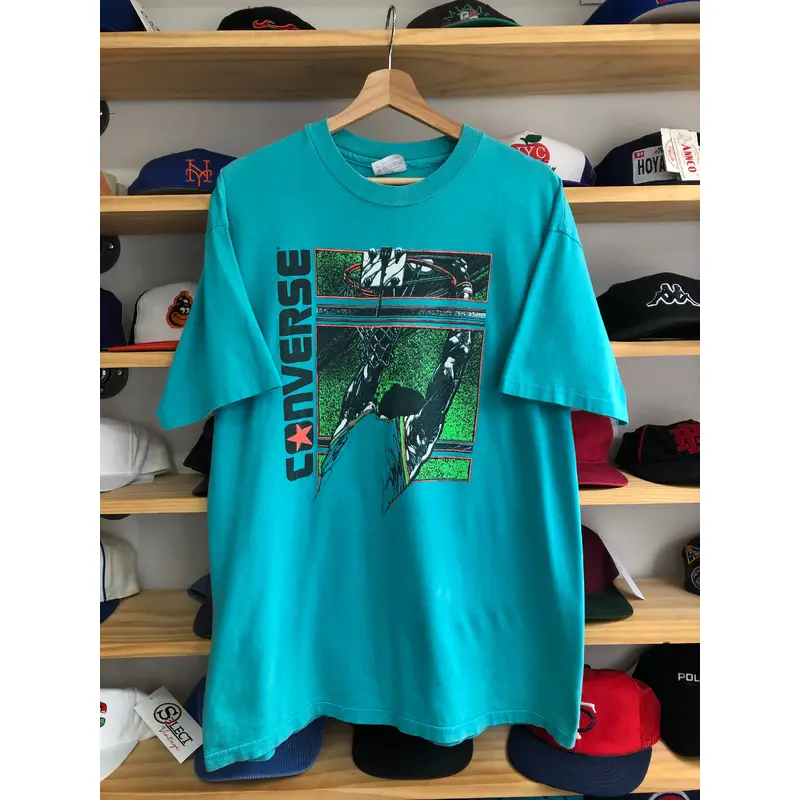 Vintage 80s Converse Slam Dunk Tee Size L/XL